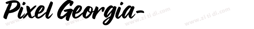 Pixel Georgia字体转换